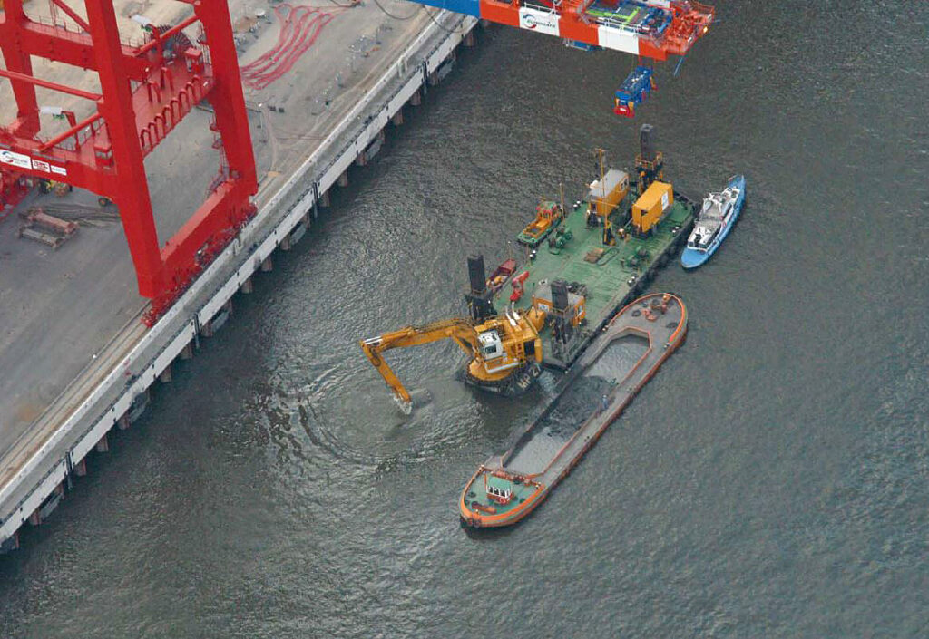 Wasserbau im Hamburger Hafen