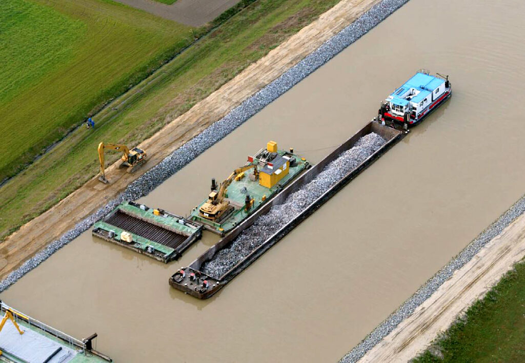 Wasserbau, Schuettgeruest